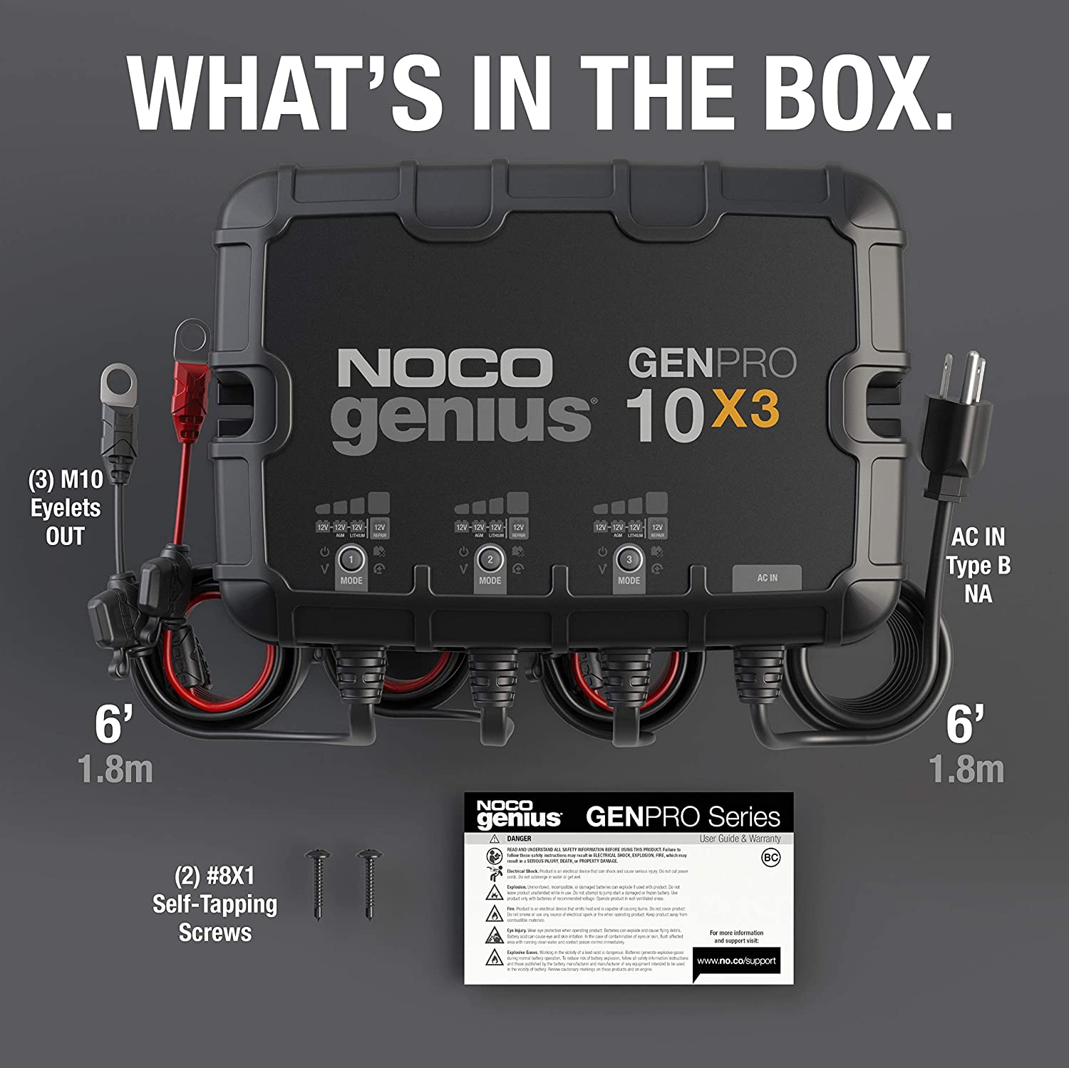 Noco Genius GENPRO10X3 Battery Charger Noco Genius GENPRO10X3 Battery Charger