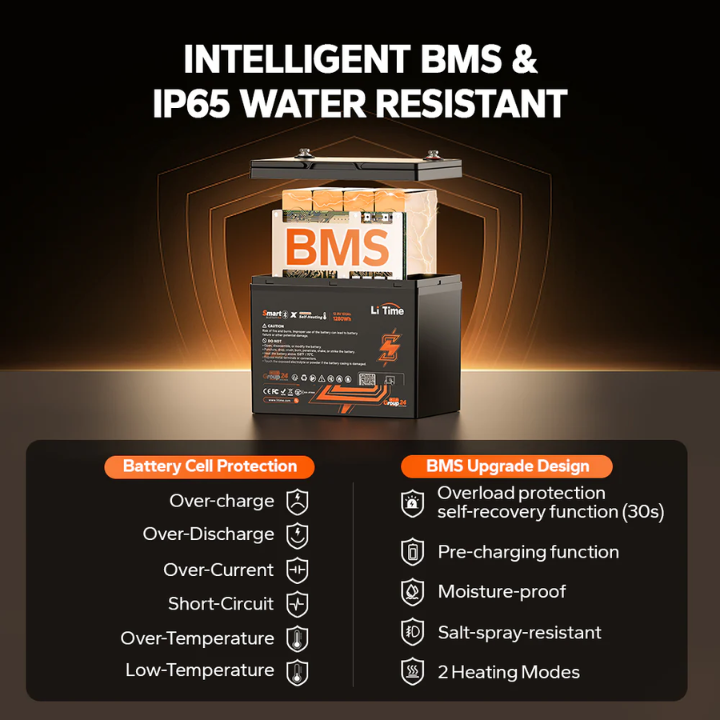 LiTime 12v 100ah Lithium Battery Group 24 (Heated) LiTime 12v 100ah Lithium Battery Group 24 (Heated)