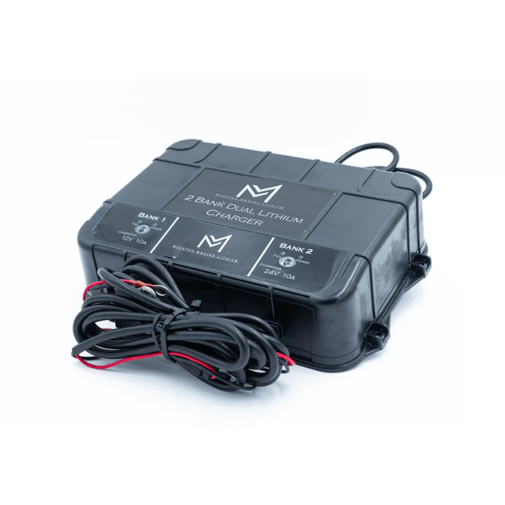 Monster Marine Dual 12v & 24v Waterproof lithium charger Monster Marine Dual 12v & 24v Waterproof lithium charger