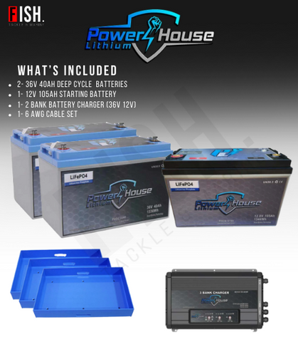 PowerHouse Lithium 12v/36v Battery Bundle