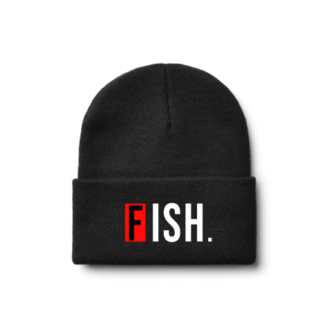 Fish.  Knit Beanie