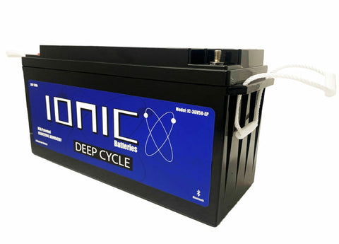 World Class Safety Features
Ionic Deep Cycle 36V50-EP has 36 volts and a 50Ah capacity and is perfect for powering your deep cycle systems. Ionic Deep Cycle has an internal microprocessor controlled battery management system (BMS) that monitors the key operational parameters during charging and discharging, such as voltages, currents and internal temperatures. Ionic Deep Cycle Batteries can be hooked as many needed in parallel.