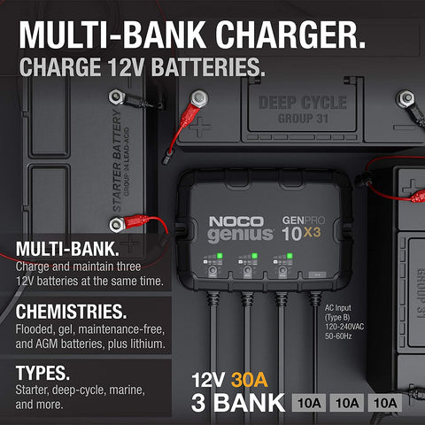 NOCO Genius GENPRO10X3 Battery Charger