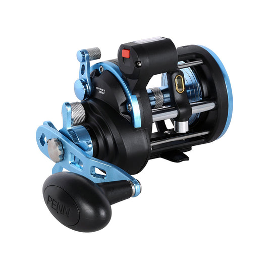 PENN WARII20LWLC Warfare II Level Wind 20 Right Hand Conventional Reel w/Line Counter [1639165]