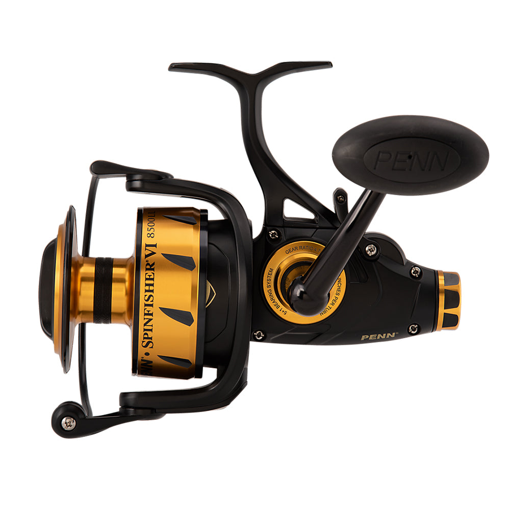 penn 8500 spinning reel ATH2500 Authority Building off of our proven IPX6 sealed body and spool PENN SPINFISHER 8500 6BB 4.7:1