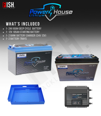 PowerHouse Lithium 12v/24v Battery Bundle