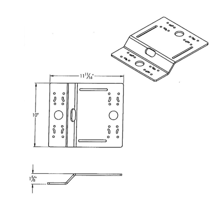 Str8 Up Mounts Dual Plate