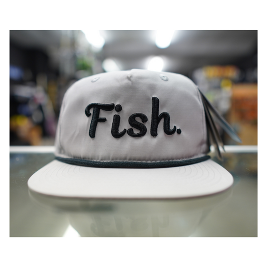 Fish. Classic Snapback Rope Hat (Grey/Blk)