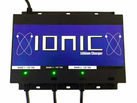 Ionic 3 Bank Battery Charger 12v 10a
