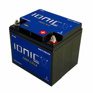 The Ionic Deep Cycle Battery has a cycle life of 3,000 cycles or about 10 calendar years. Our lithium-ion batteries have a usable capacity of 99% compared to 50-60% for traditional lead-acid batteries]. LithiumHub Deep Cycle batteries function in the widest range of temperatures with a discharge temperature range (Functional) of –20°C to 60°C (–4°F to 140°F) and a charge temperature range of 0°C to 45°C (32°F to 113°F). Automatically detects if batteries are too cold to take a charge.