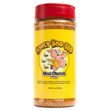 This BBQ rub (meat church Honey Hog) comes from our southern upbringing. This sweet rub is excellent on pork ribs, pulled pork, poultry and vegetables. You can apply it to anything you like and the color is amazing. Check out the picture below!

Ingredients: Sugar, salt, honey powder (refined syrup, honey), spices including, paprika, dextrose, dehydrated garlic, celery, no greater than 2% silicone dioxide to prevent caking & spice extractives. Gluten Free. No MSG.