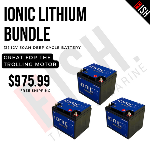Ionic Lithium 3-12v 50ah Bundle – Fish Tackle & Marine