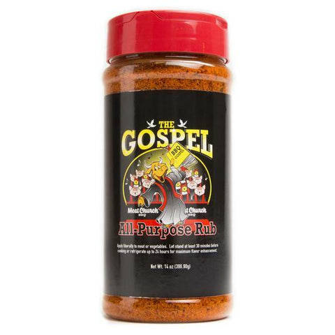 What if you could only buy one rub(Meat church The Gospel)? This All-Purpose BBQ seasoning can be described as the one rub you need for every cook; beef, chicken, pork, seafood vegetables and more! This southwestern style rub has a bright red color and killer BBQ flavor.