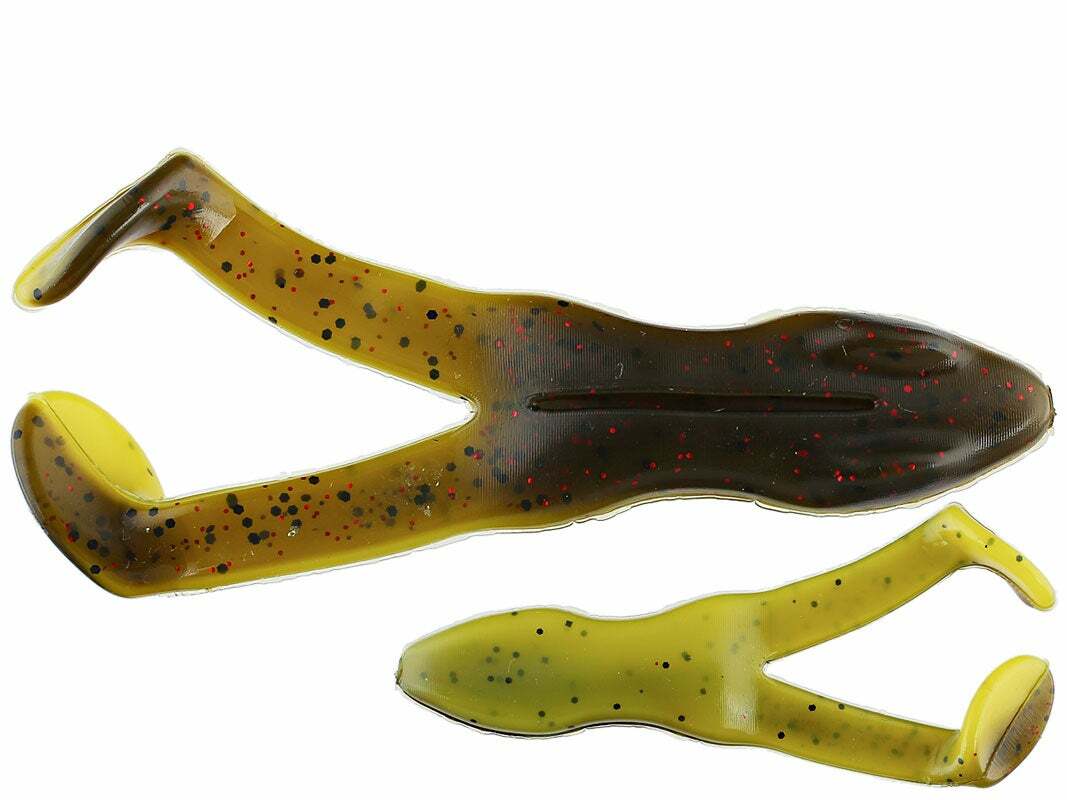 Of all the baits out there, a frog is one of the most exciting lures to fish. Bass explode on the Stanley Ribbit. It's absolutely heart stopping action. You can work this weedless wonder over logs, grass beds, and lily pads. Rigged properly you can work the Ribbit almost anywhere.

Try rigging with the Stanley Double Take Hooks - specially designed to increase your hook up rate with the Stanley Ribbit.