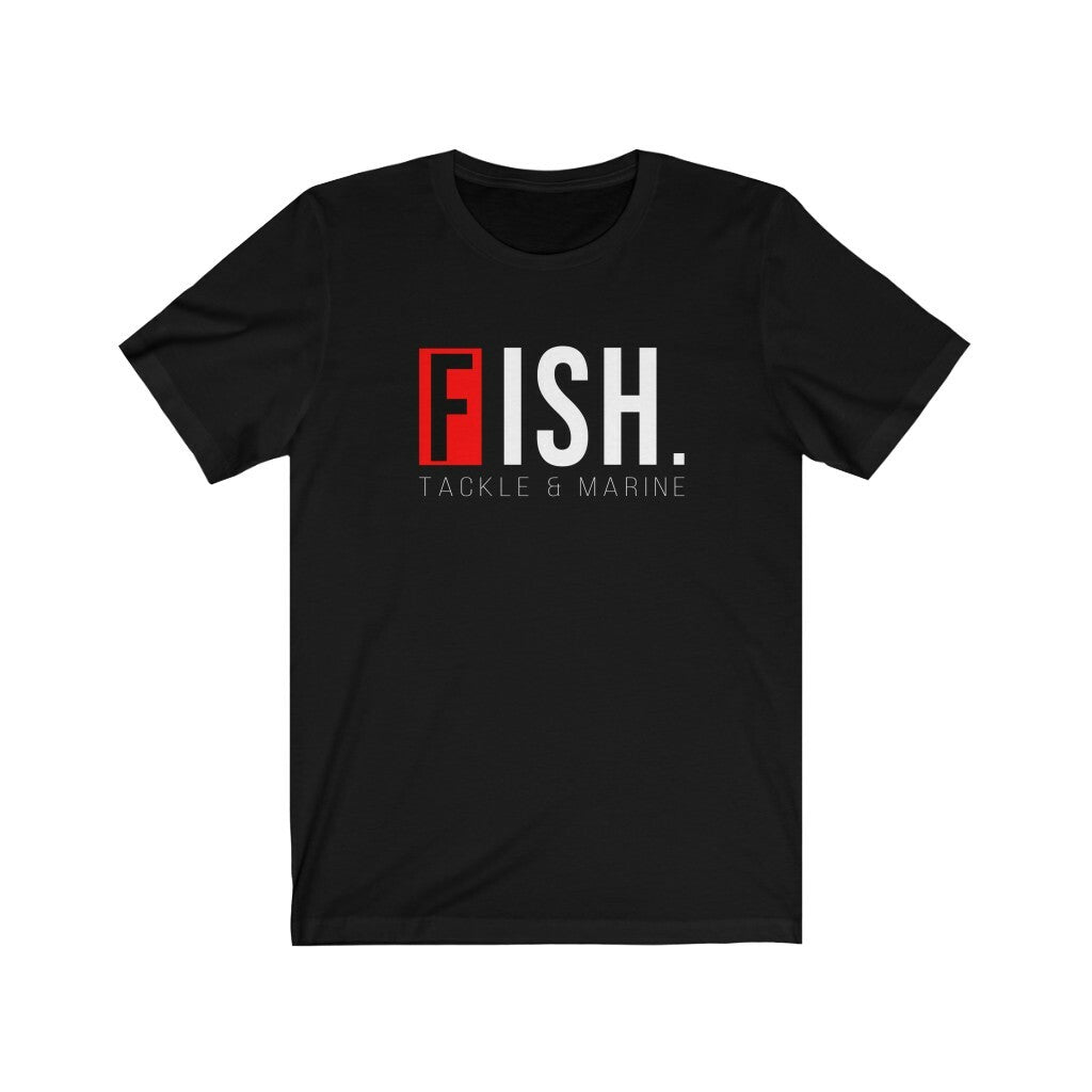 Fish Tackle & Marine Big Logo T shirt. This classic unisex jersey short sleeve tee fits like a well-loved favorite. Soft cotton and quality print make users fall in love with it over and over again. These t-shirts have-ribbed knit collars to bolster shaping. The shoulders have taping for better fit over time. Dual side seams hold the garment's shape for longer.

.: 100% Airlume combed and ringspun cotton (fiber content may vary for different colors)
.: Light fabric (4.2 oz/yd² (142 g/m²))