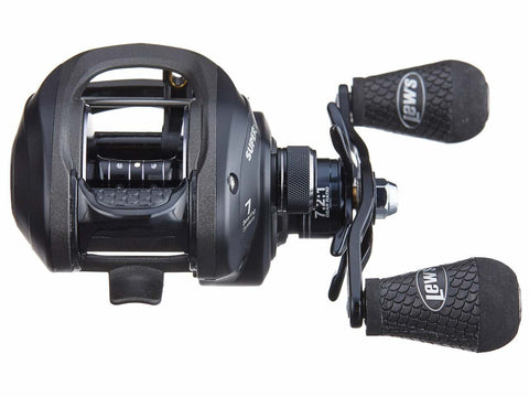 Combining heavy-duty design with serious line capacity, the Lew’s Super Duty 300 LFS Casting Reel delivers power driven performance that trophy hunters can appreciate. Constructed using a sturdy, one-piece aluminum frame, the Lew’s Super Duty 300 LFS Casting Reel is built with a premium 7-bearing system with stainless steel, double-shielded bearings and a ZRXTra one-way clutch bearing to provide a positive feel and silky smooth operation.