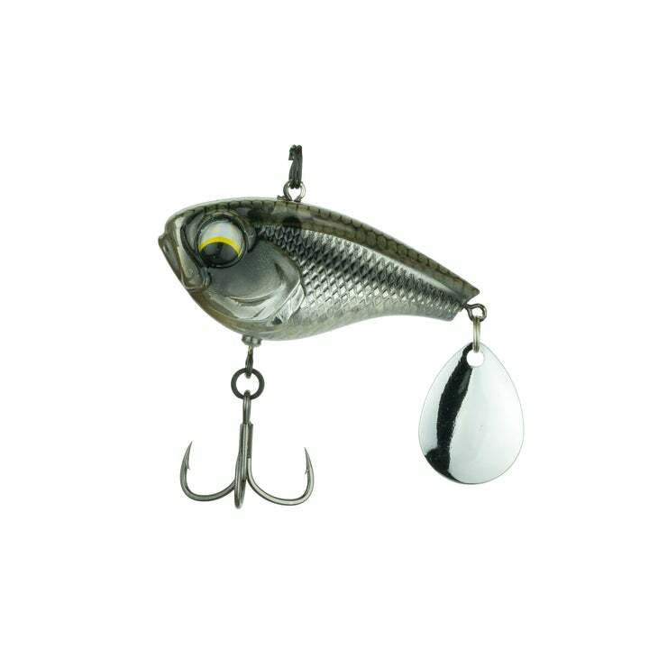 The Gyro Tail Spinner offers a bigger profile than most others in its class. Weighing 3/4oz with a 2in. body, this tail spinner will outperform your expectations. The Gyro is perfect for targeting those deeper, suspended fish in tough conditions. You can simply wind it in, yo-yo it, or jig it. The larger profile allowed us to use bigger eyes on the body for added attraction and the body is made from ABS plastic which gives us the ability to apply premium paint schemes and greater detail.
