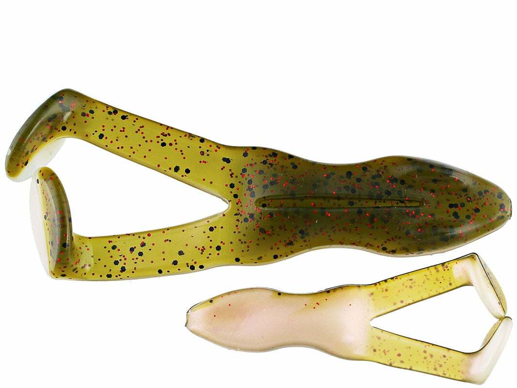 Of all the baits out there, a frog is one of the most exciting lures to fish. Bass explode on the Stanley Ribbit. It's absolutely heart stopping action. You can work this weedless wonder over logs, grass beds, and lily pads. Rigged properly you can work the Ribbit almost anywhere.

Try rigging with the Stanley Double Take Hooks - specially designed to increase your hook up rate with the Stanley Ribbit