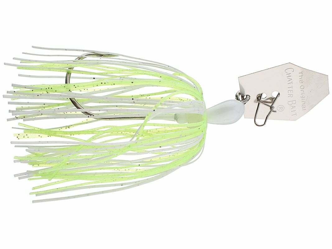 This is the original bait that started it all! The Z Man Chatterbait combines the flash of a spinnerbait, the vibration of a crankbait and the snag resistance of a jig. The patent-pending blade design creates an intense vibrating action, which is the key to this incredible bait and the reason it consistently entices explosive reaction bites. The Z Man Chatterbait is also extremely weedless because the hook always remains in an upright position. This allows you to put the bait in heavy cover where fish live.