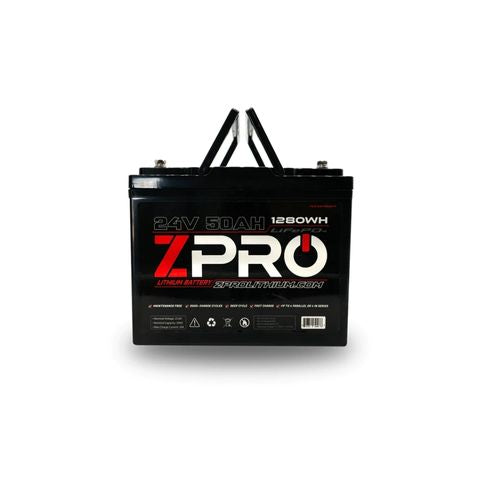 ZPRO 24v 50ah Lithium Battery